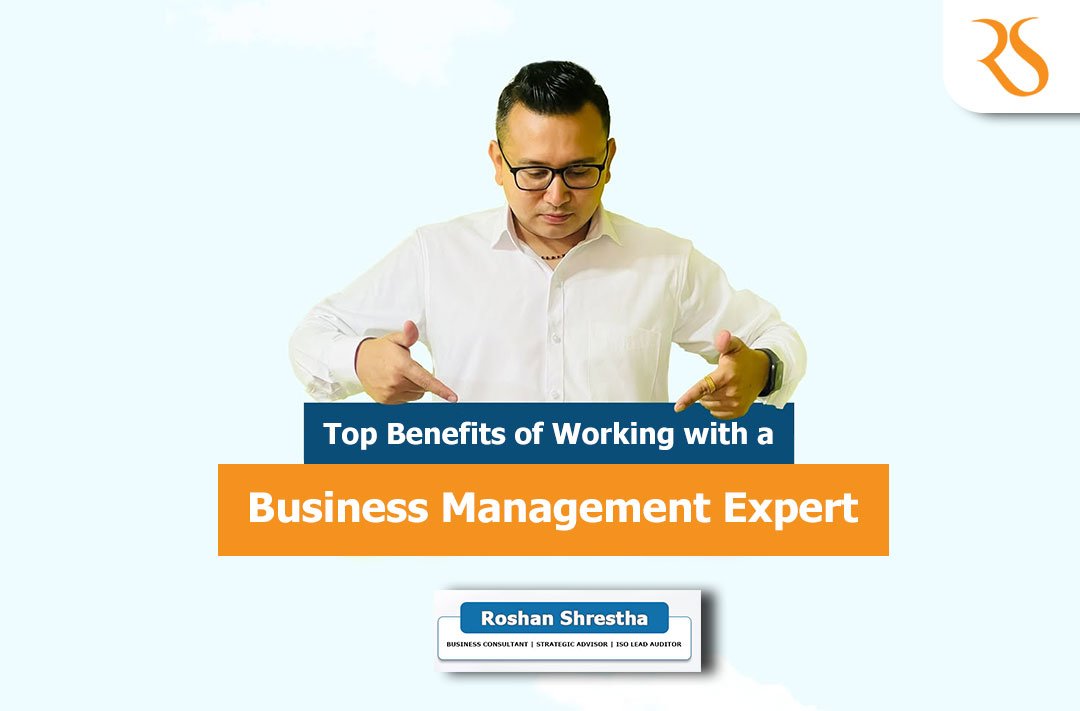 Business management expert guiding an organization through ISO implementation