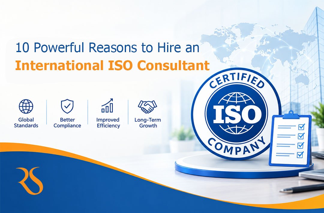 An international ISO consultant provides expert guidance to a business team